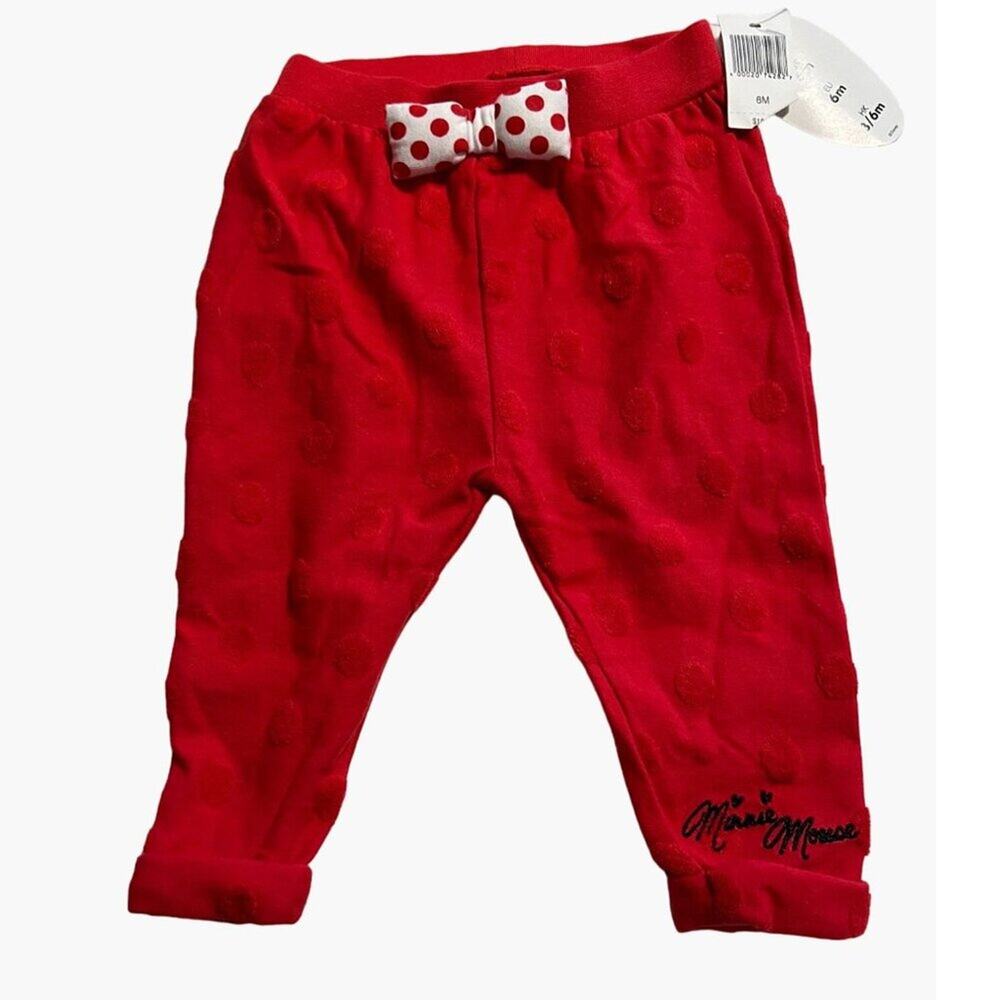 Disney Parks Infant Girls Pants Size 6 months New with Tags Minnie Mouse Texture
